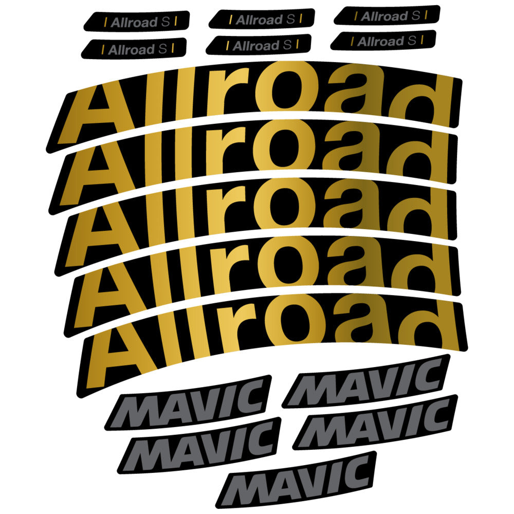 Stickers Compatible Decal Mavic Allroad S 2025 compatibles - Autocollants roue vélo route