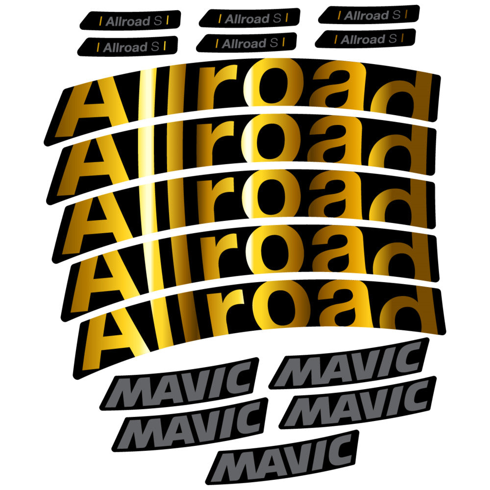 Stickers Compatible Decal Mavic Allroad S 2025 compatibles - Autocollants roue vélo route