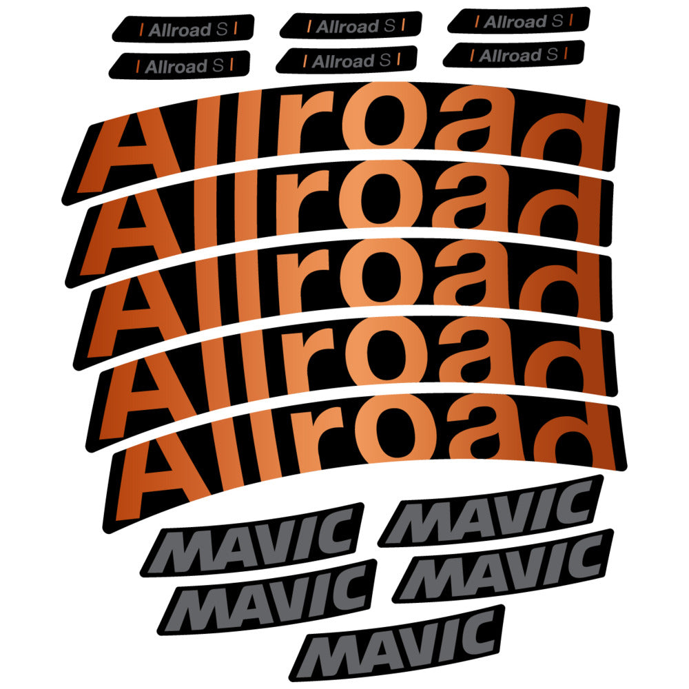 Stickers Compatible Decal Mavic Allroad S 2025 compatibles - Autocollants roue vélo route