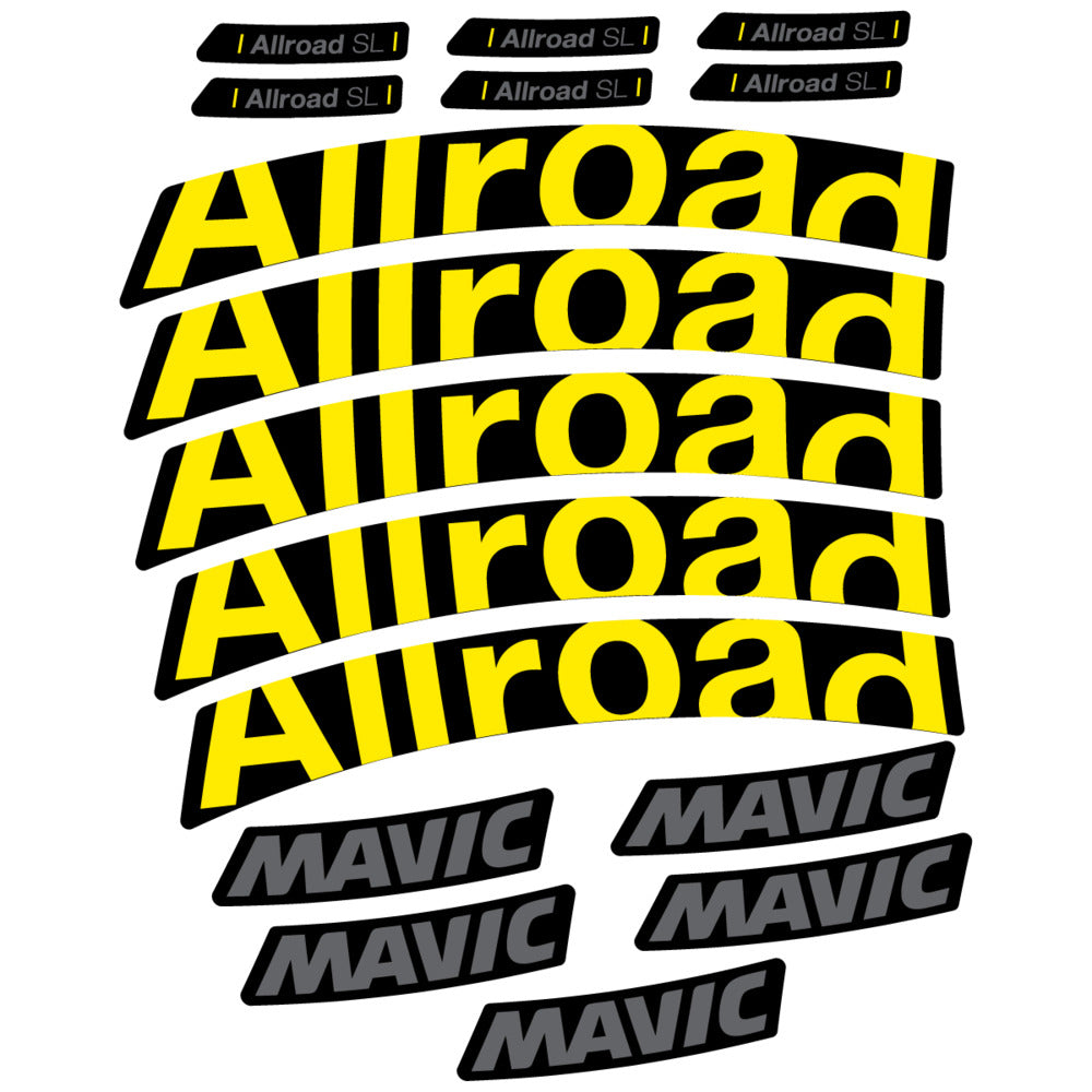 Stickers Compatible Decal Mavic Allroad SL 2025 compatibles - Autocollants roue vélo route