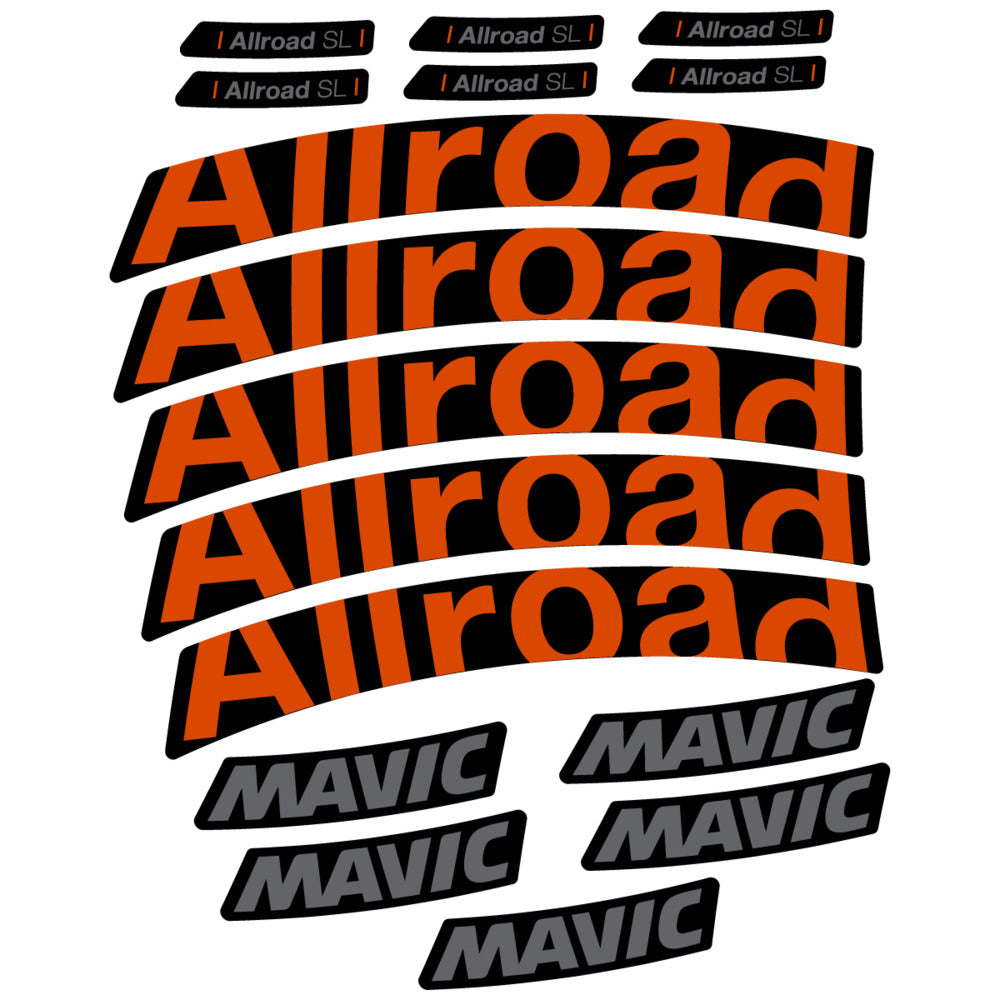 Stickers Compatible Decal Mavic Allroad SL 2025 compatibles - Autocollants roue vélo route