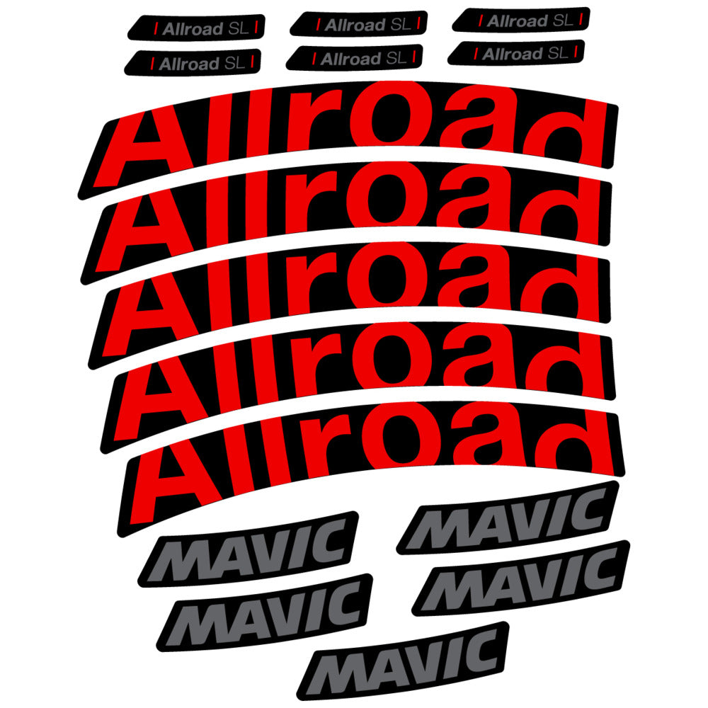 Stickers Compatible Decal Mavic Allroad SL 2025 compatibles - Autocollants roue vélo route