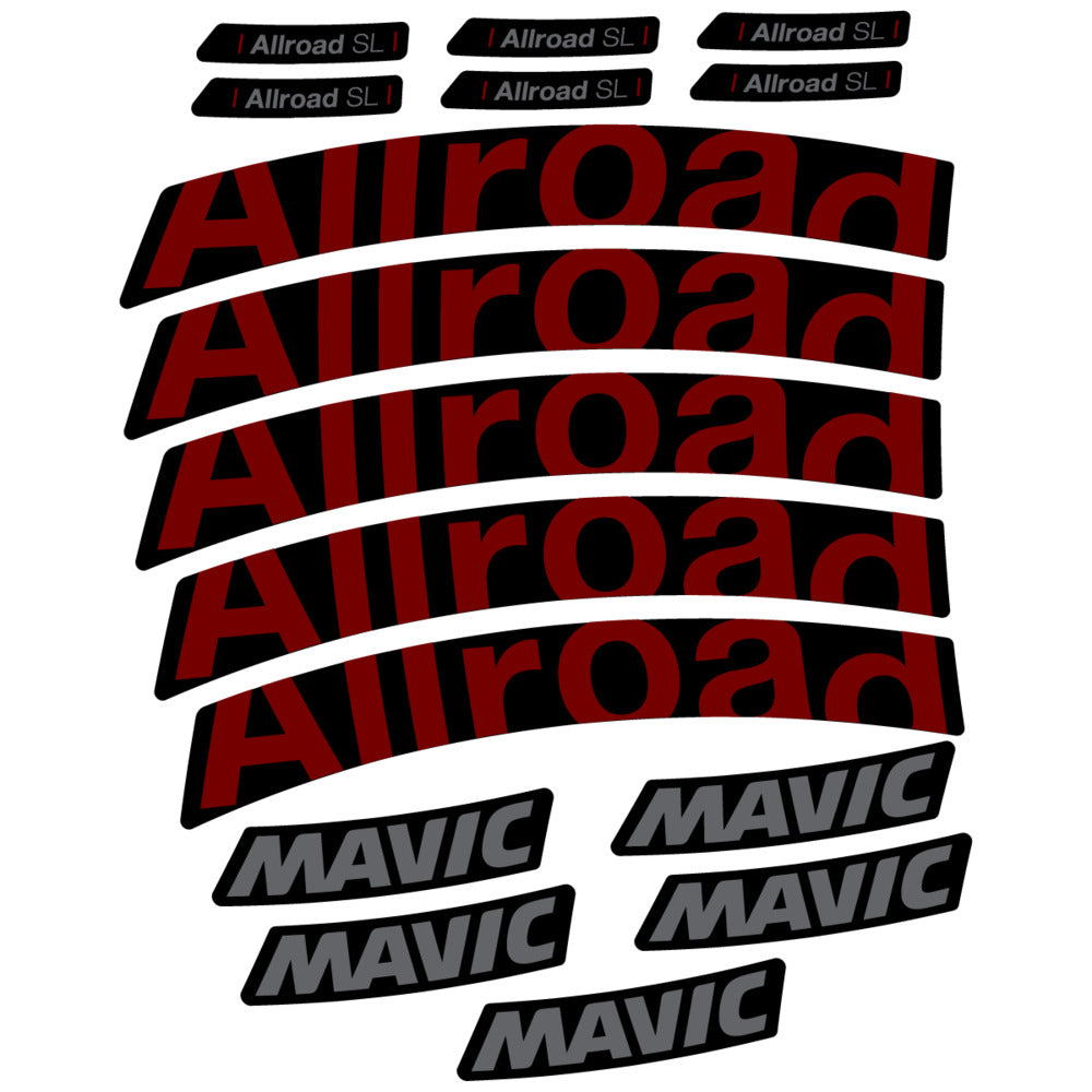 Stickers Compatible Decal Mavic Allroad SL 2025 compatibles - Autocollants roue vélo route