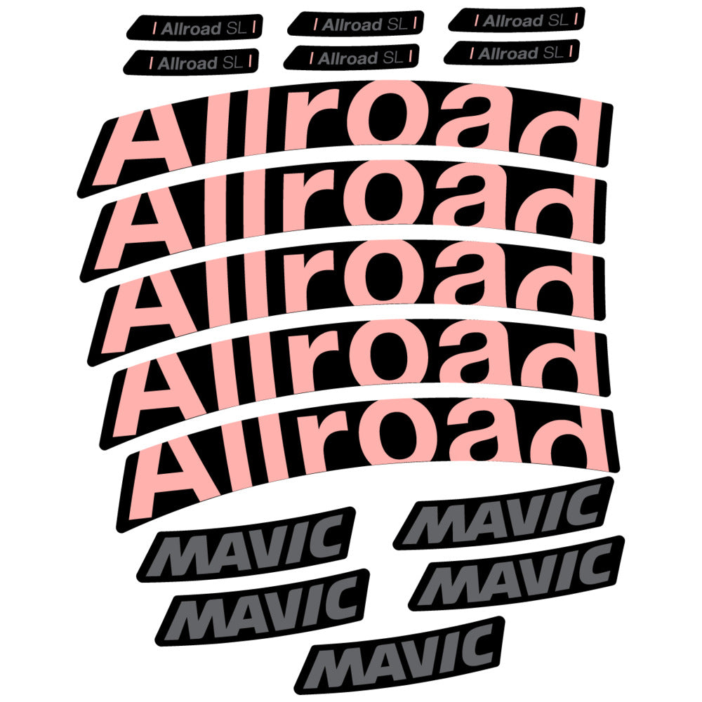 Stickers Compatible Decal Mavic Allroad SL 2025 compatibles - Autocollants roue vélo route