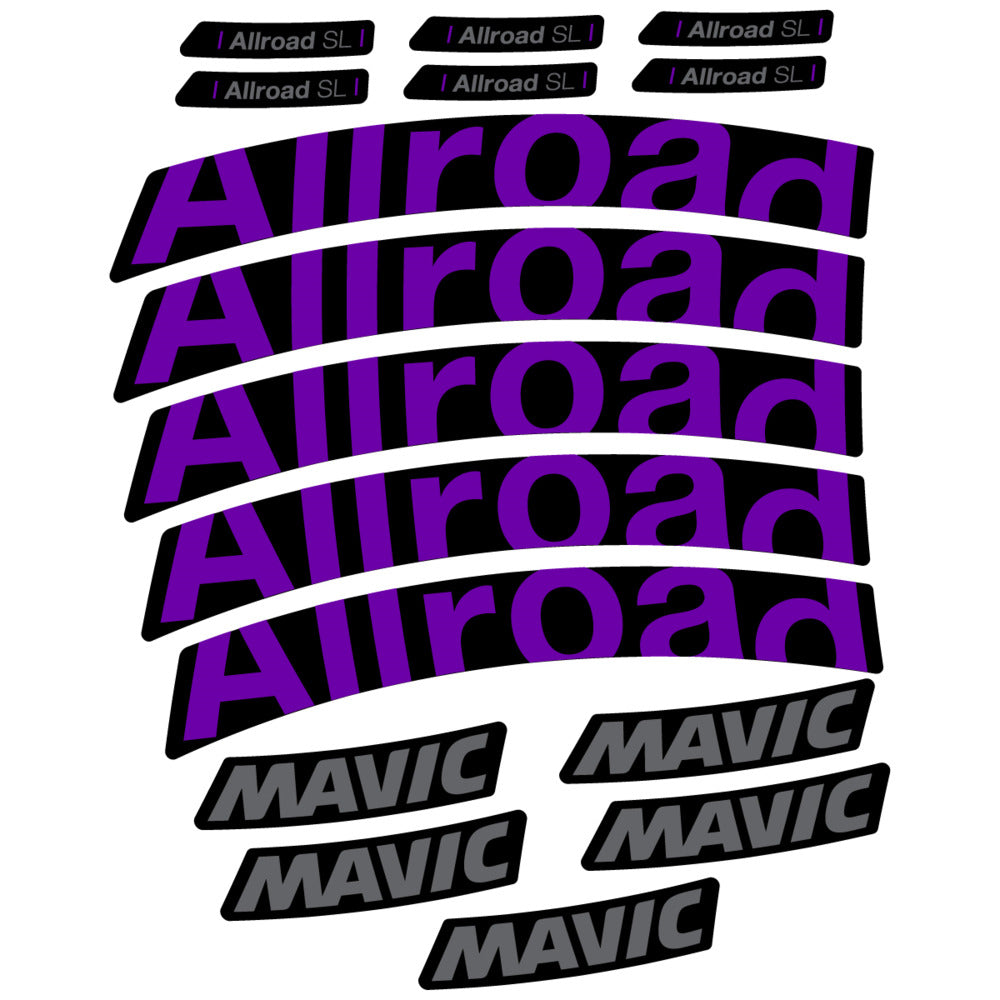 Stickers Compatible Decal Mavic Allroad SL 2025 compatibles - Autocollants roue vélo route