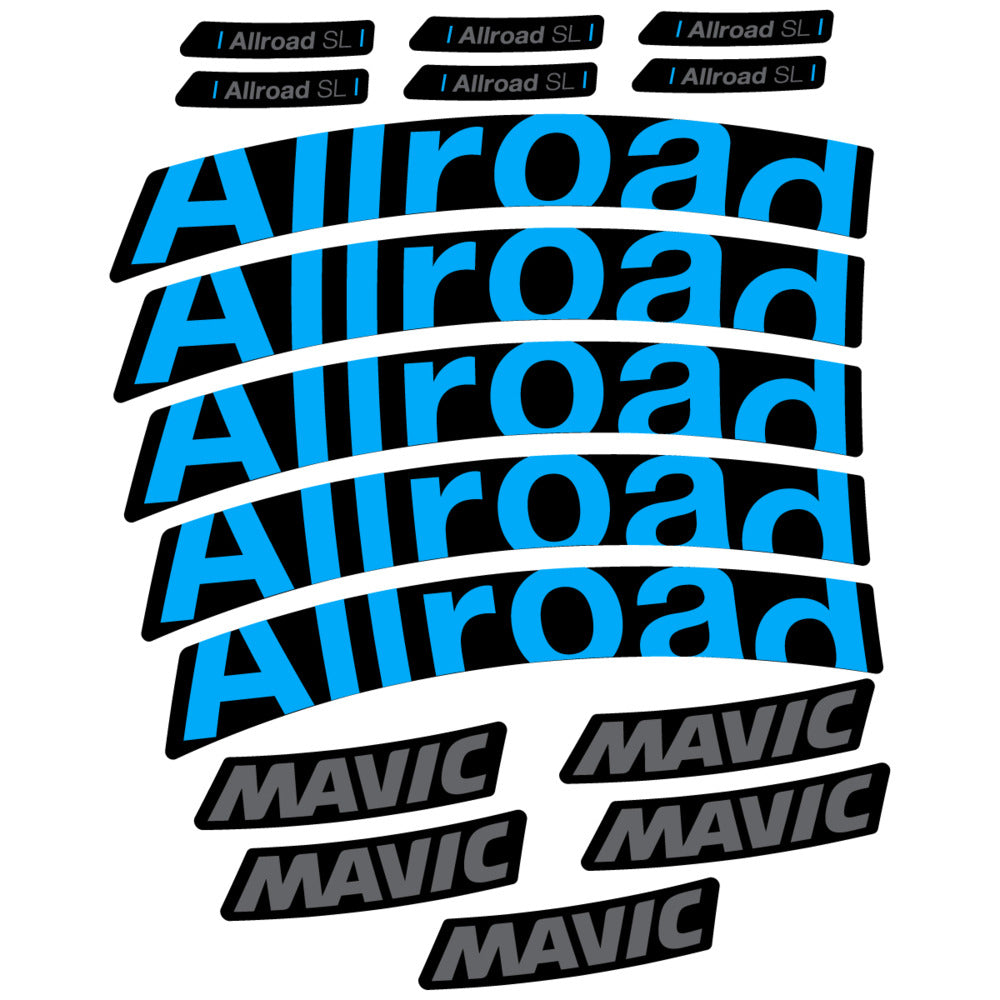 Stickers Compatible Decal Mavic Allroad SL 2025 compatibles - Autocollants roue vélo route