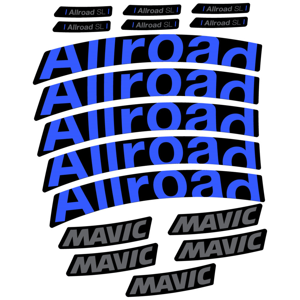 Stickers Compatible Decal Mavic Allroad SL 2025 compatibles - Autocollants roue vélo route