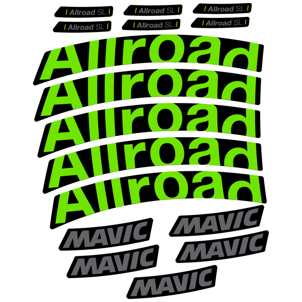 Stickers Compatible Decal Mavic Allroad SL 2025 compatibles - Autocollants roue vélo route