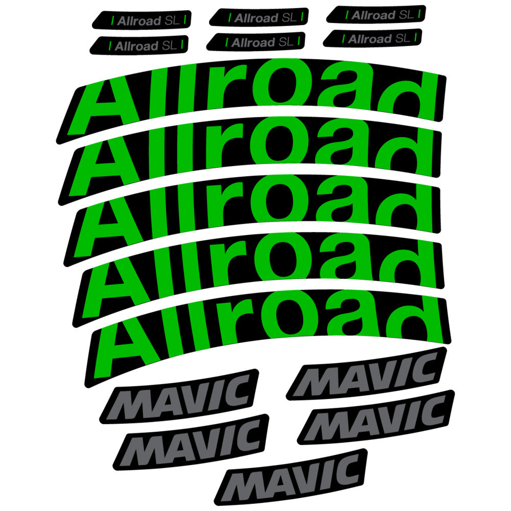 Stickers Compatible Decal Mavic Allroad SL 2025 compatibles - Autocollants roue vélo route
