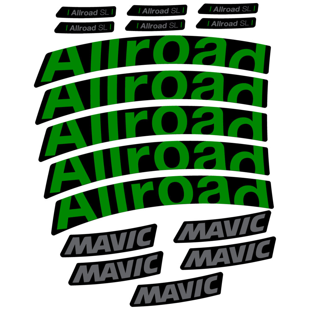 Stickers Compatible Decal Mavic Allroad SL 2025 compatibles - Autocollants roue vélo route
