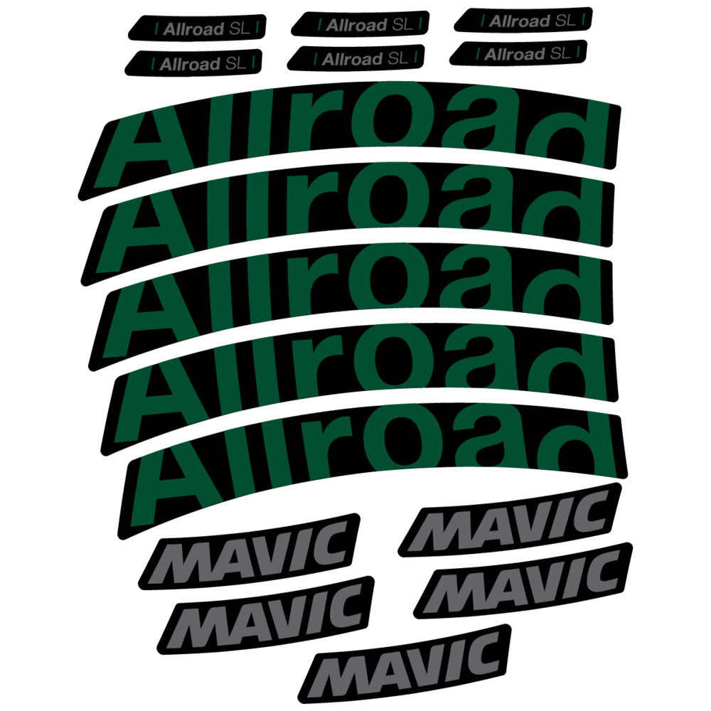 Stickers Compatible Decal Mavic Allroad SL 2025 compatibles - Autocollants roue vélo route