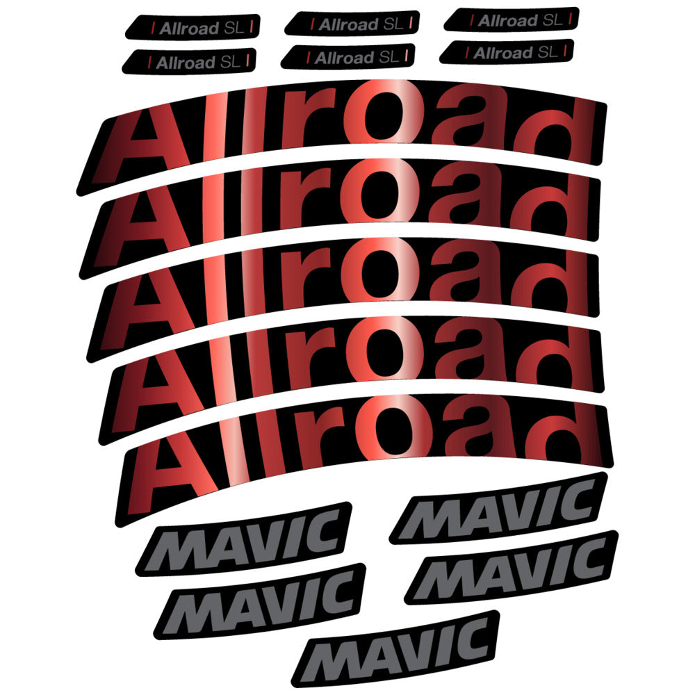 Stickers Compatible Decal Mavic Allroad SL 2025 compatibles - Autocollants roue vélo route