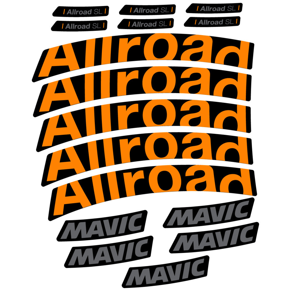 Stickers Compatible Decal Mavic Allroad SL 2025 compatibles - Autocollants roue vélo route