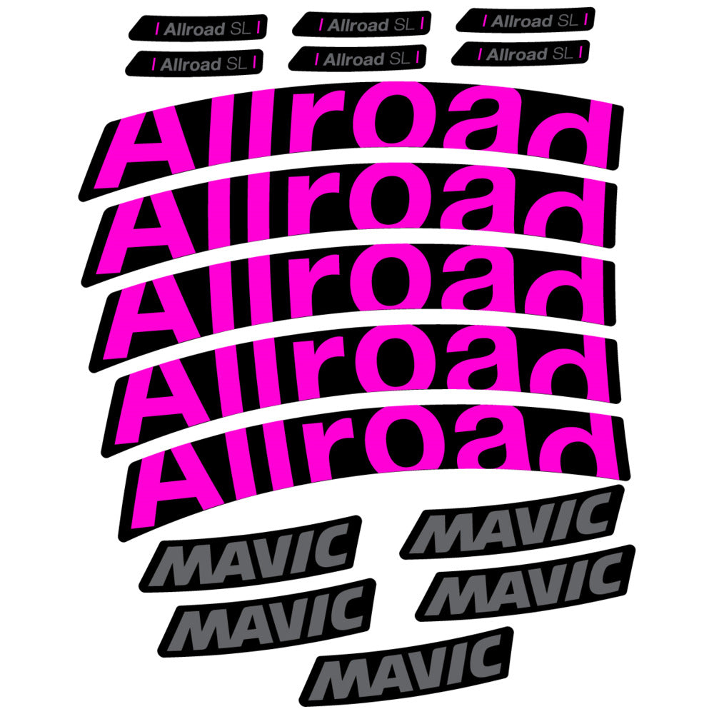 Stickers Compatible Decal Mavic Allroad SL 2025 compatibles - Autocollants roue vélo route