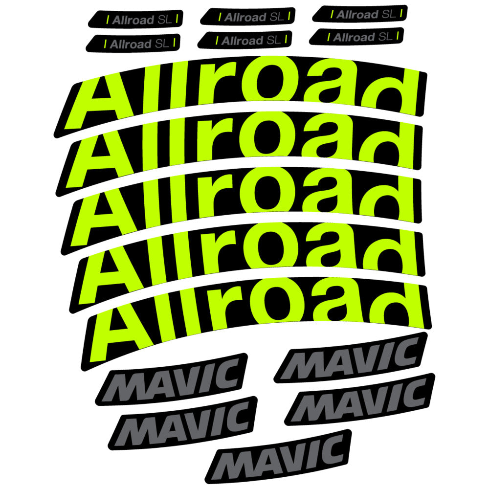 Stickers Compatible Decal Mavic Allroad SL 2025 compatibles - Autocollants roue vélo route