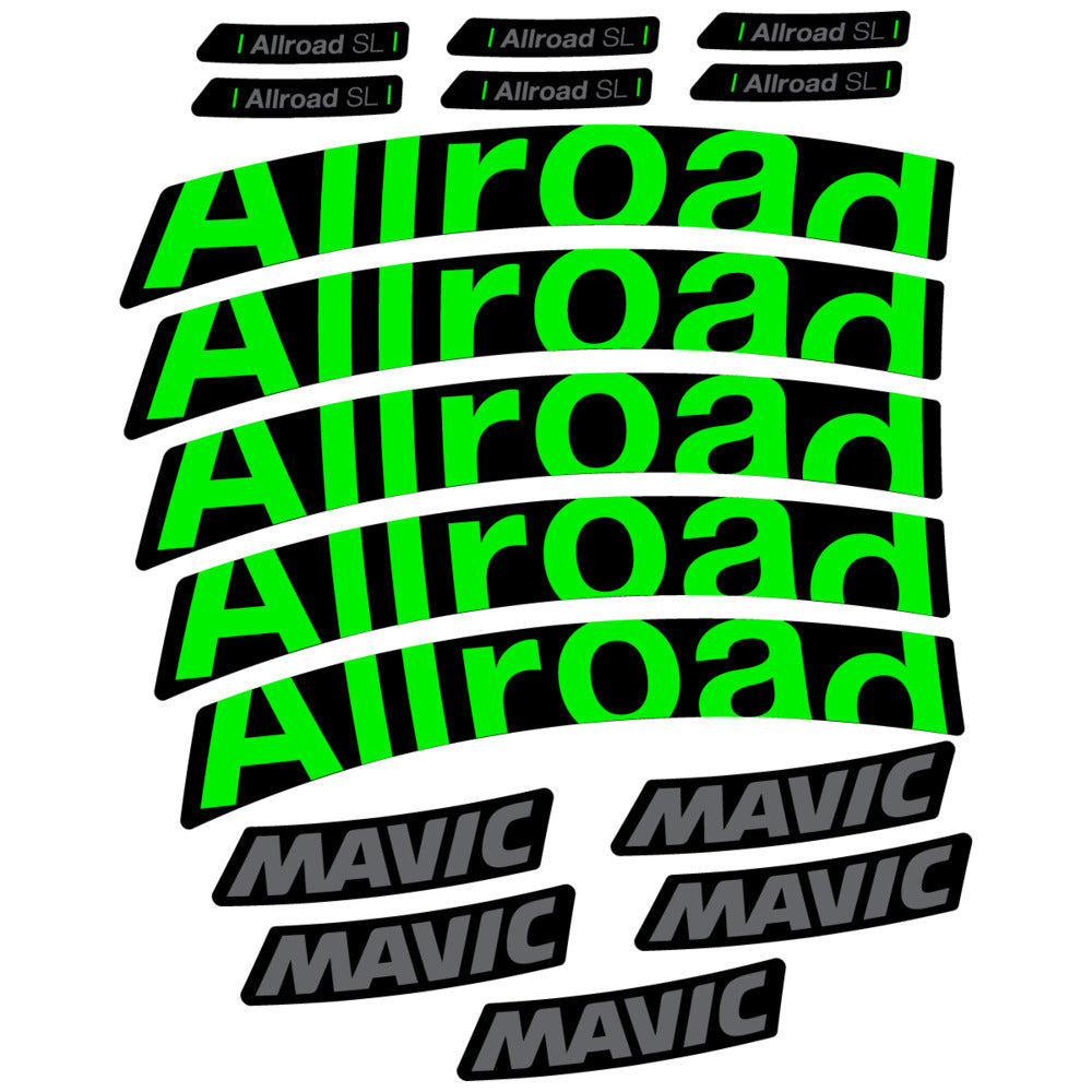 Stickers Compatible Decal Mavic Allroad SL 2025 compatibles - Autocollants roue vélo route
