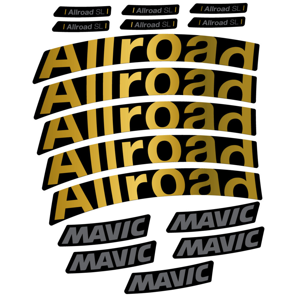 Stickers Compatible Decal Mavic Allroad SL 2025 compatibles - Autocollants roue vélo route