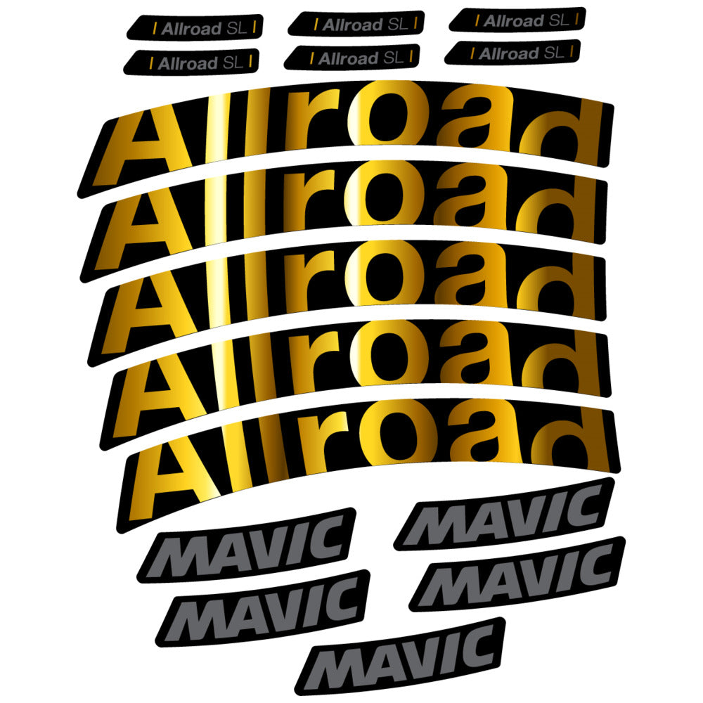 Stickers Compatible Decal Mavic Allroad SL 2025 compatibles - Autocollants roue vélo route