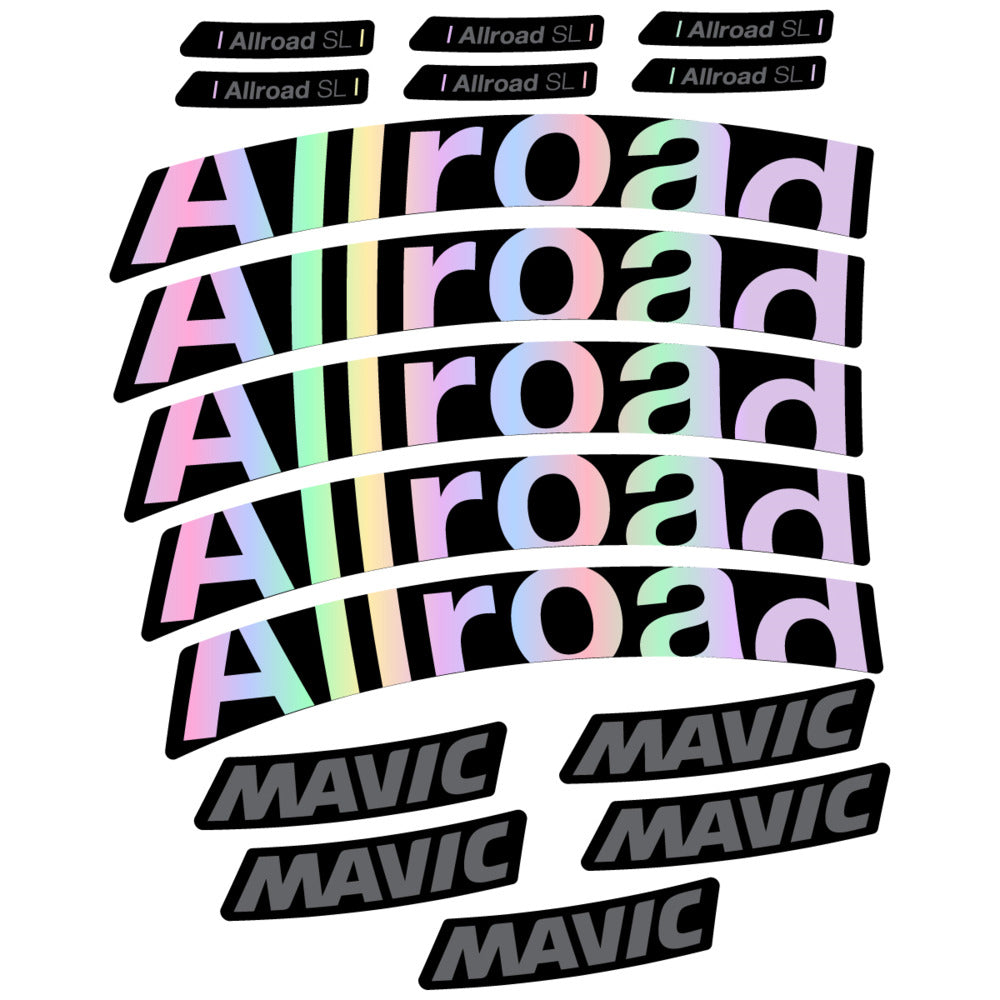 Stickers Compatible Decal Mavic Allroad SL 2025 compatibles - Autocollants roue vélo route