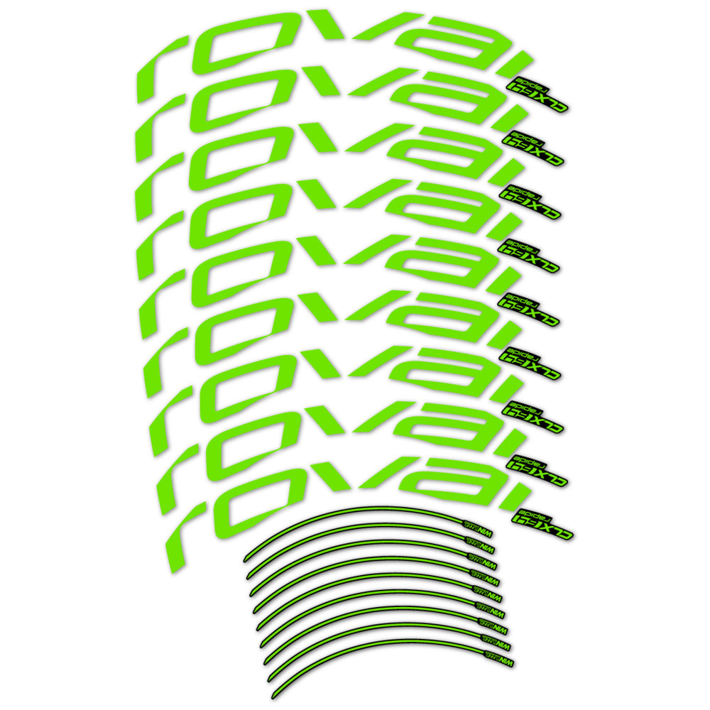 Stickers roue vélo Roval CLX 64 Disc autocollant vinyle