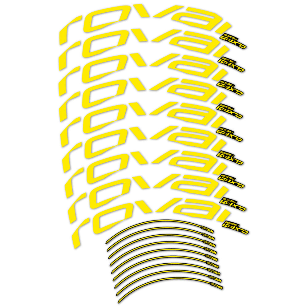 Stickers roue vélo Roval CLX 64 Disc autocollant vinyle