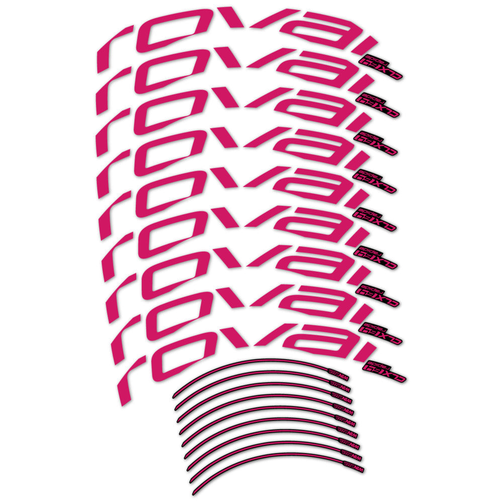Stickers roue vélo Roval CLX 64 Disc autocollant vinyle