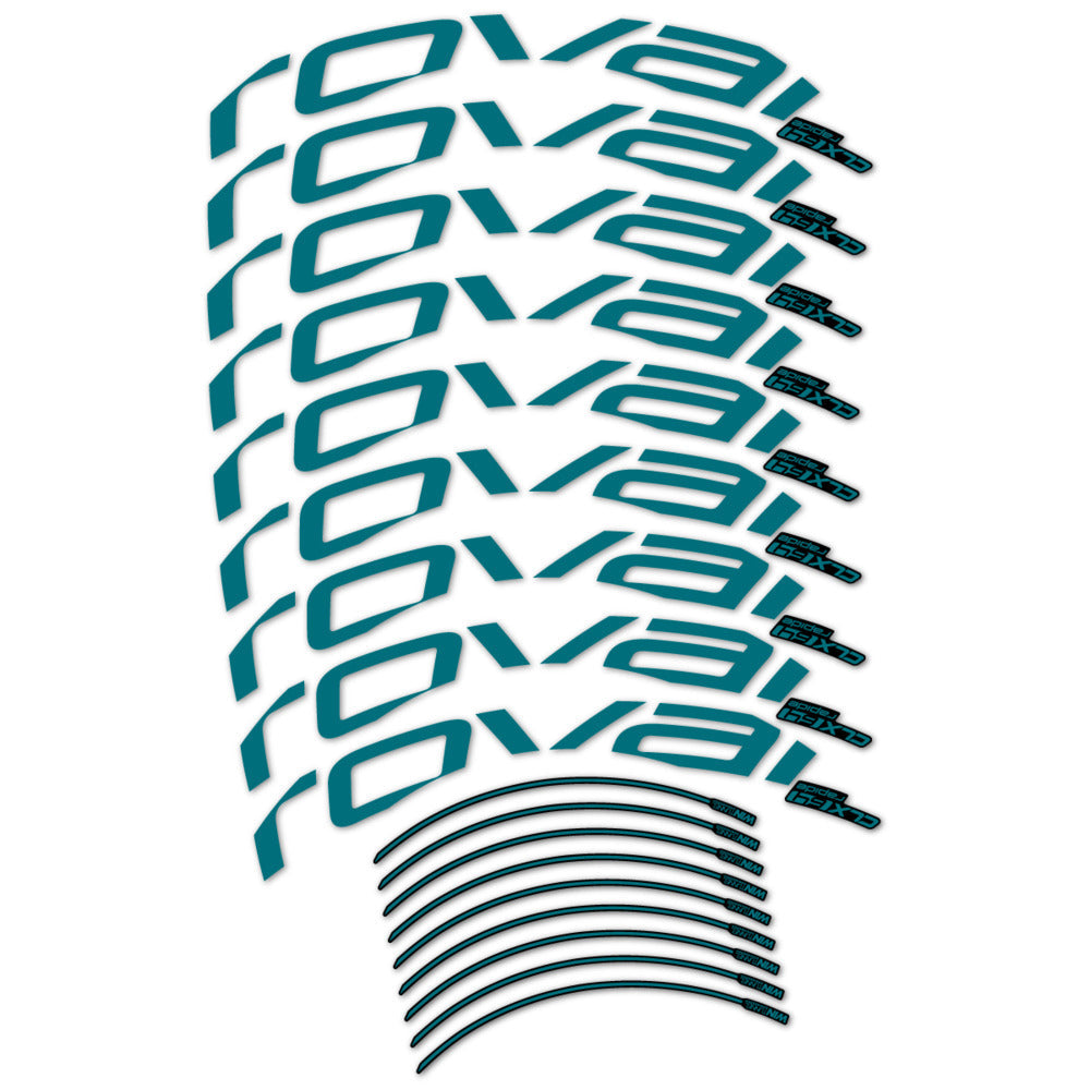 Stickers roue vélo Roval CLX 64 Disc autocollant vinyle