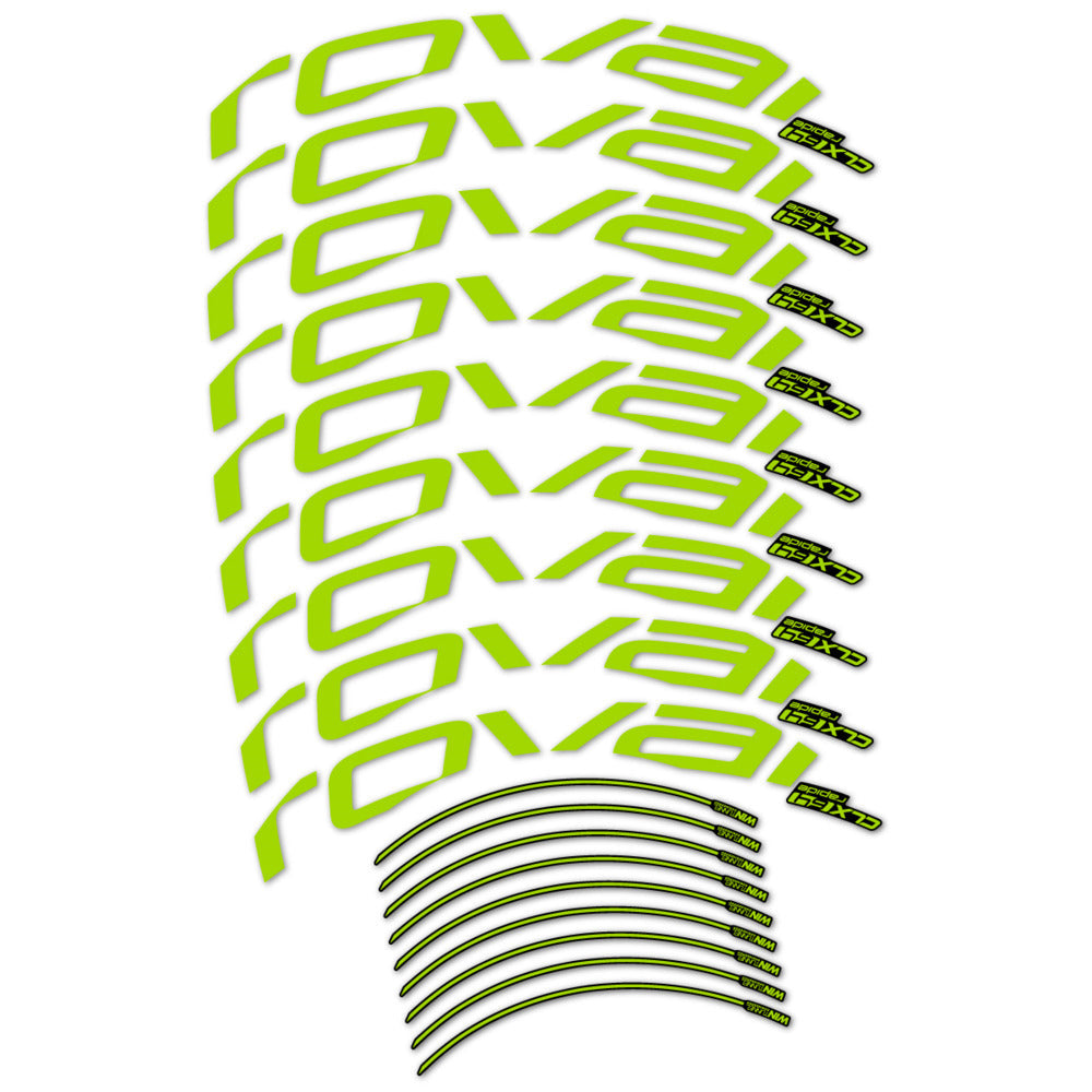 Stickers roue vélo Roval CLX 64 Disc autocollant vinyle