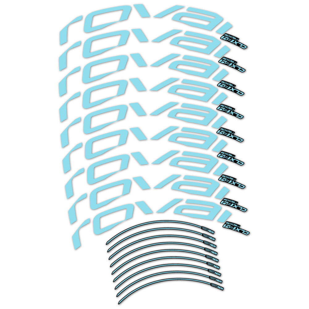 Stickers roue vélo Roval CLX 64 Disc autocollant vinyle