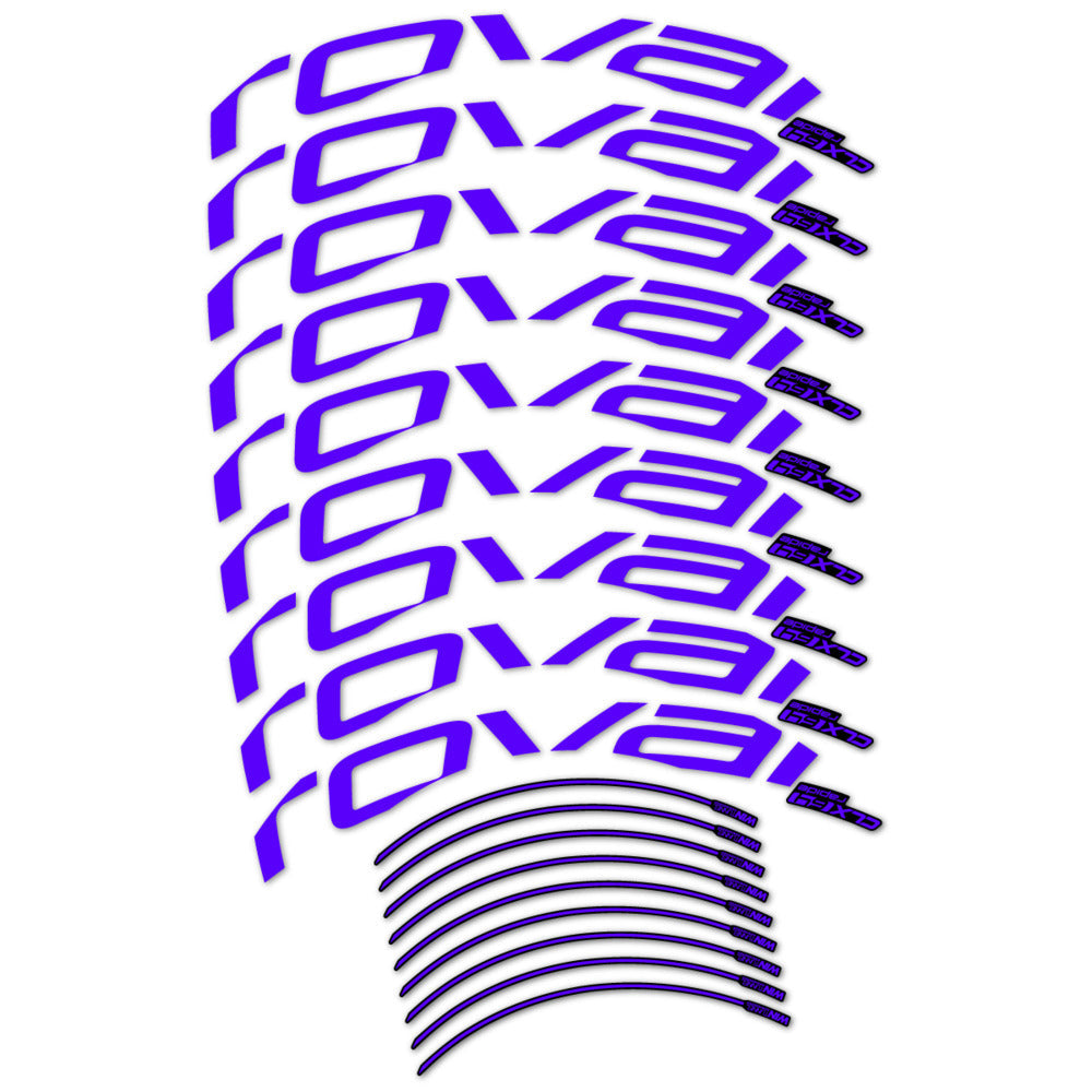 Stickers roue vélo Roval CLX 64 Disc autocollant vinyle