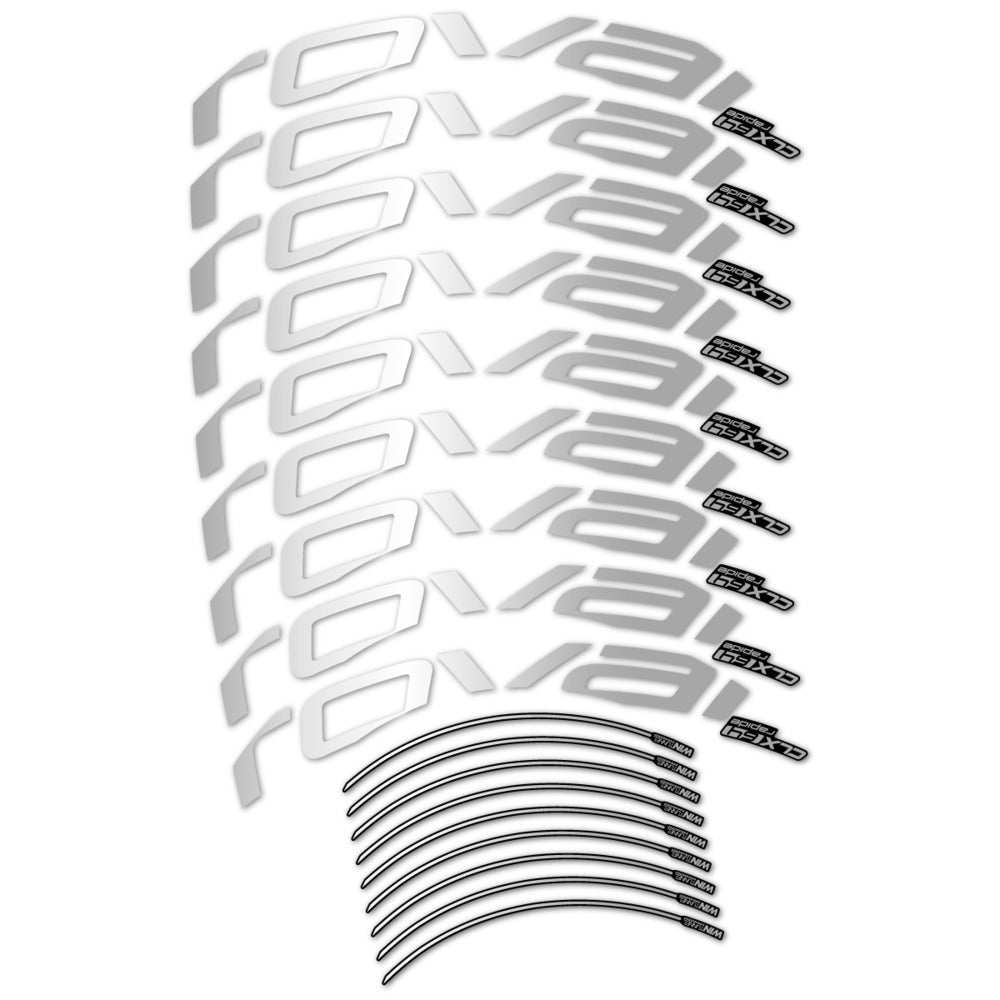 Stickers roue vélo Roval CLX 64 Disc autocollant vinyle