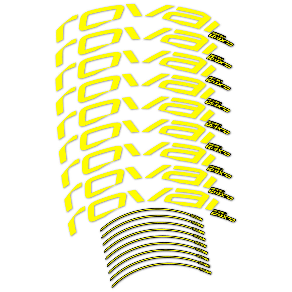Stickers roue vélo Roval CLX 64 Disc autocollant vinyle