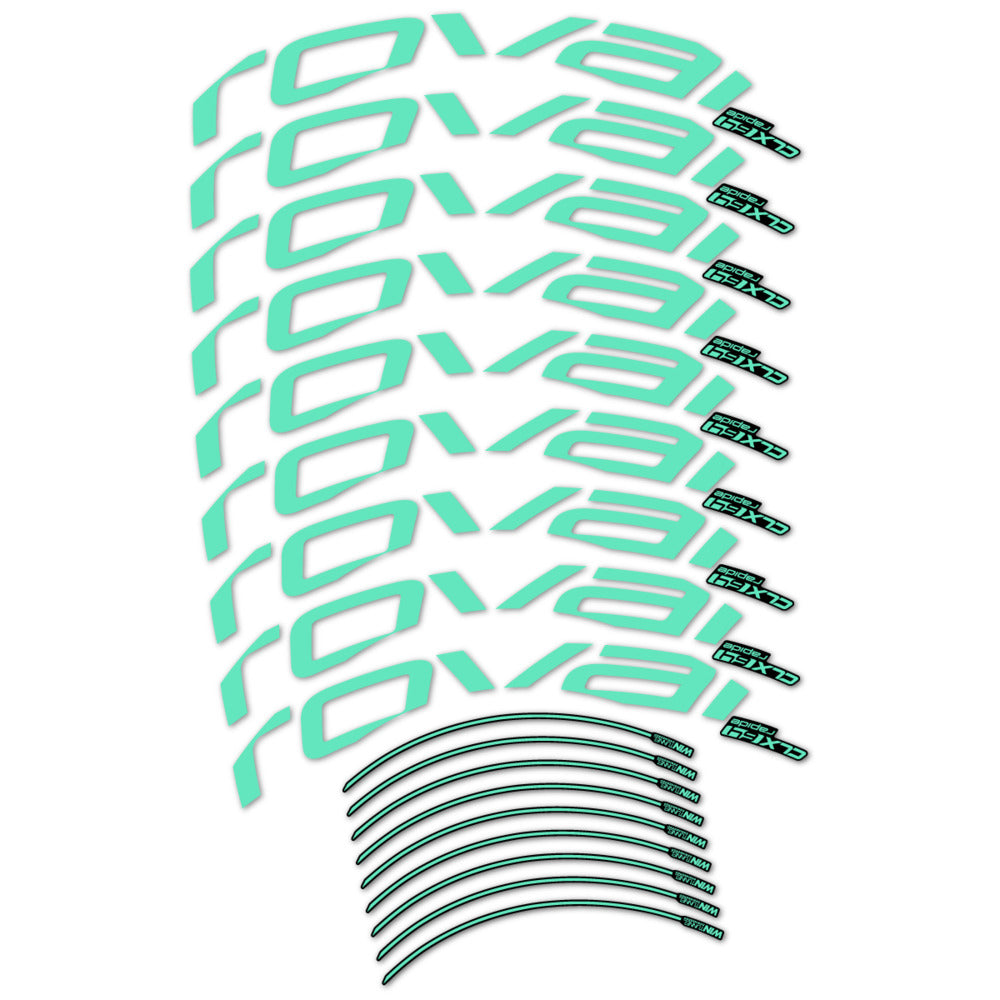 Stickers roue vélo Roval CLX 64 Disc autocollant vinyle