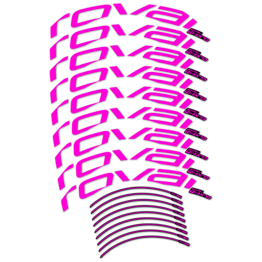 Stickers roue vélo Roval CLX 64 Disc autocollant vinyle