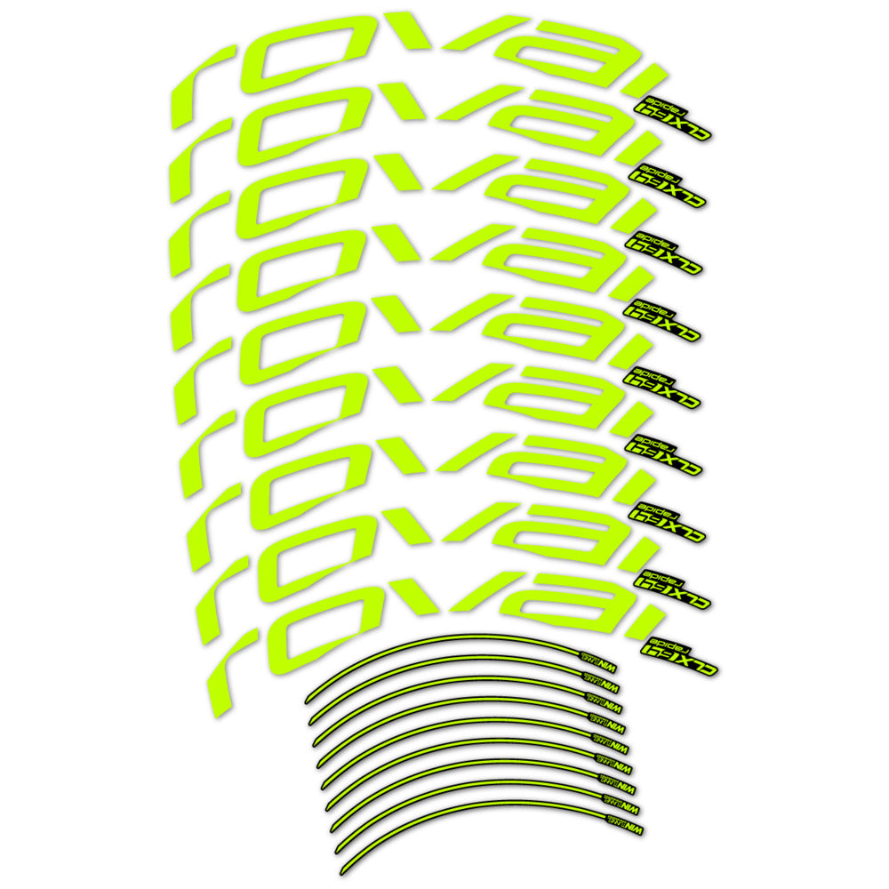 Stickers roue vélo Roval CLX 64 Disc autocollant vinyle