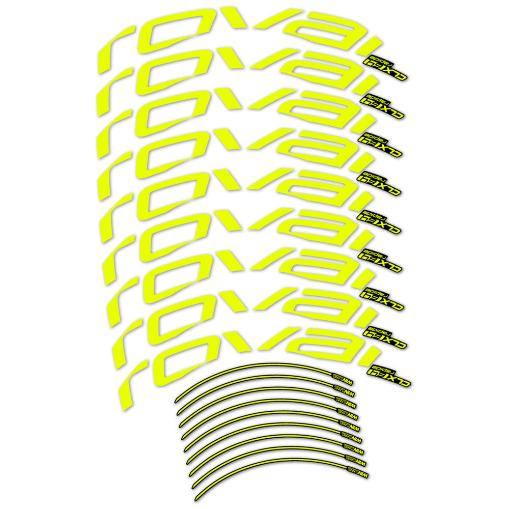 Stickers roue vélo Roval CLX 64 Disc autocollant vinyle