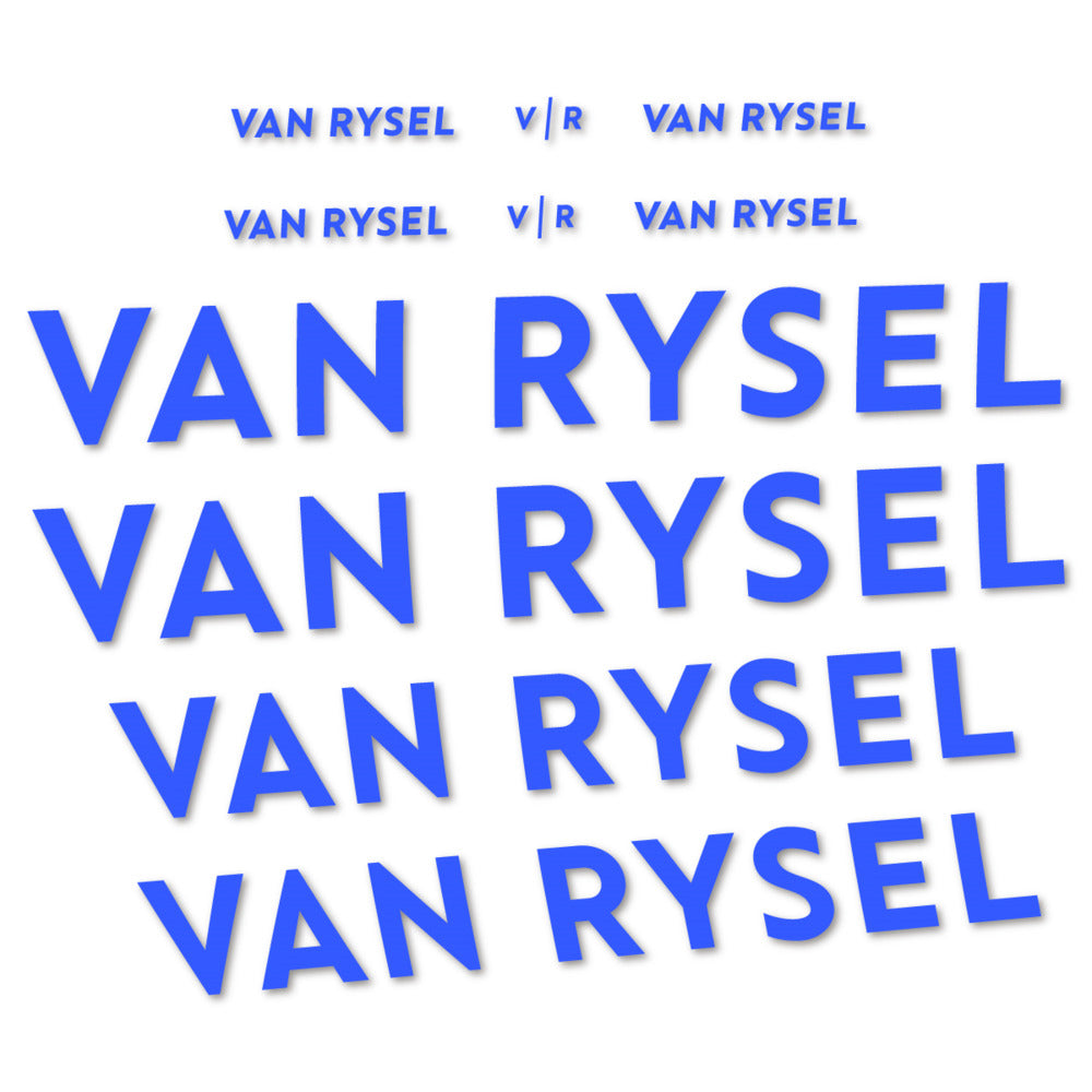 Stickers cadre Van Rysel couleur Medium Blue