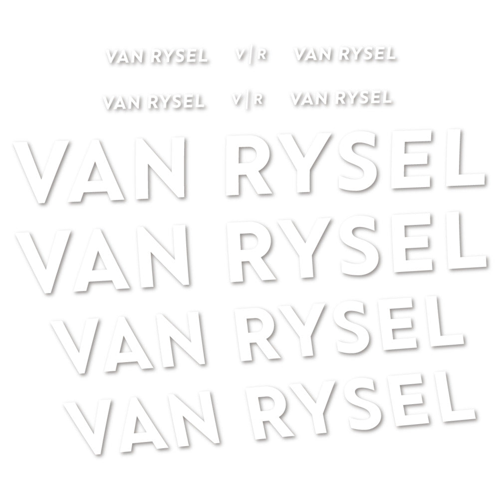 Stickers cadre Van Rysel couleur White