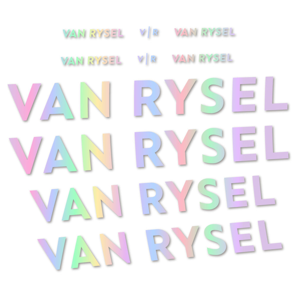 Stickers cadre Van Rysel couleur Hollographic