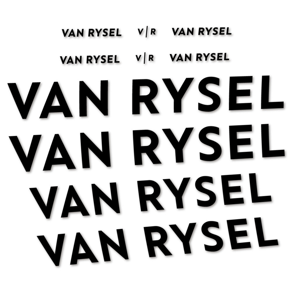 Stickers cadre Van Rysel couleur Black