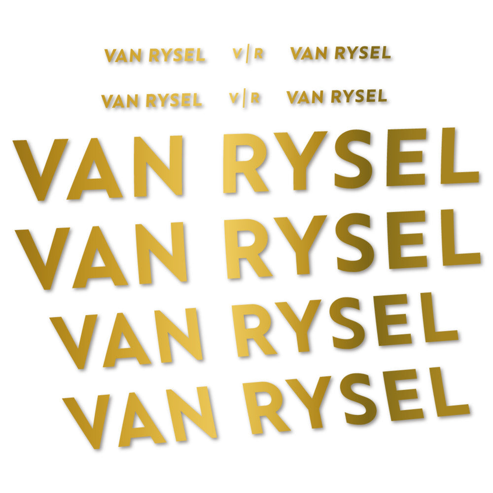 Stickers cadre Van Rysel couleur Gold