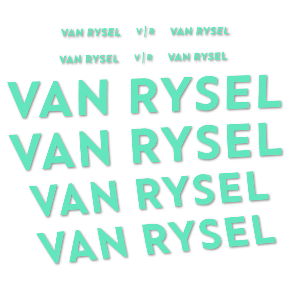 Stickers cadre Van Rysel couleur Mint