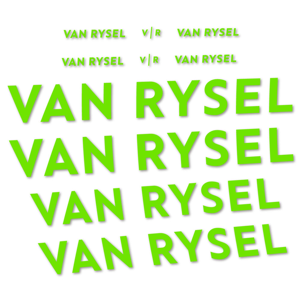 Stickers cadre Van Rysel couleur Apple Green