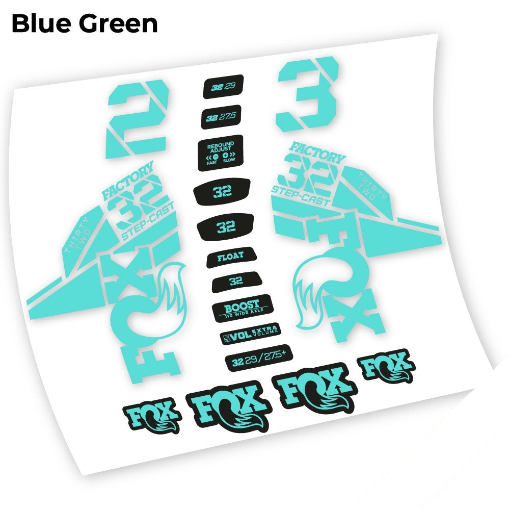Stickers Fox 32 Kashima 2021 compatibles - Autocollants fourche VTT