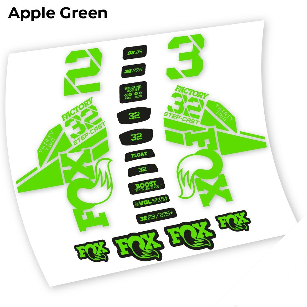 Stickers Fox 32 Kashima 2021 compatibles - Autocollants fourche VTT