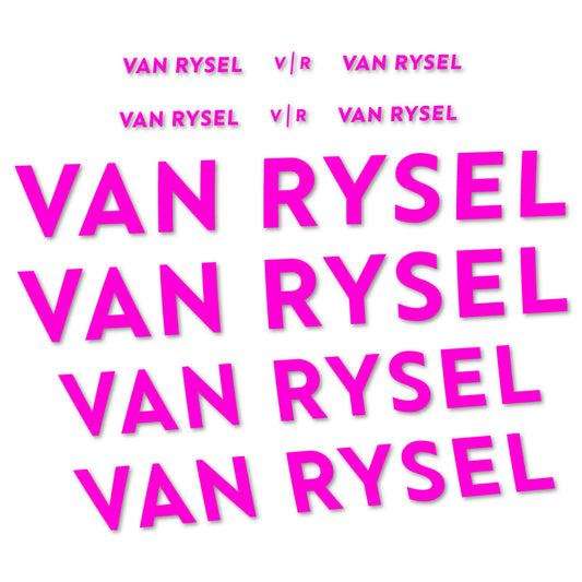Stickers cadre vélo Van Rysel autocollant vinyle
